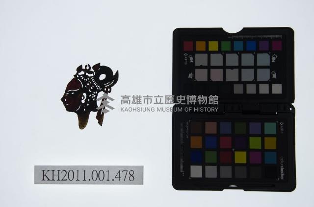 皮影戲偶頭-武旦藏品圖，第1張