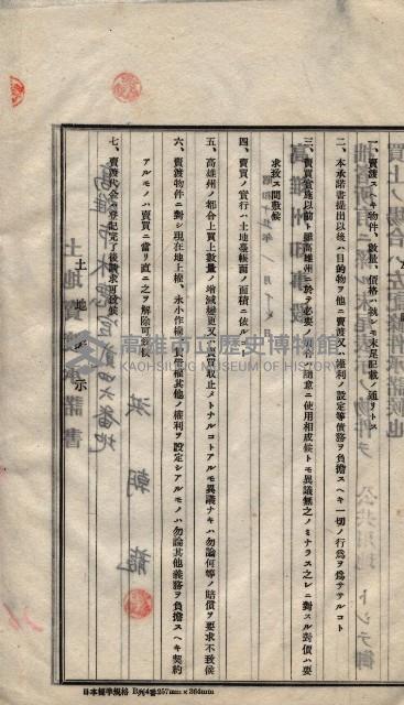 林德宮、五塊厝登記濟證綴
（林德官、五塊厝關係－九之三）藏品圖，第464張