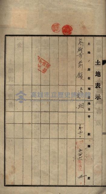 公共用地賣渡承諾書綴、賣渡證書（戲獅甲前鎮）藏品圖，第364張