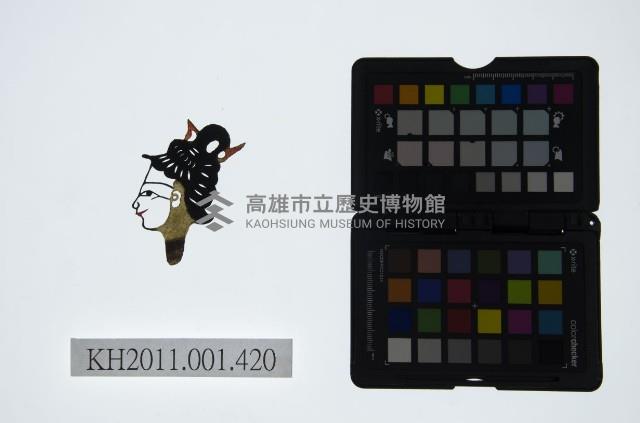 皮影戲偶頭-旦藏品圖，第1張