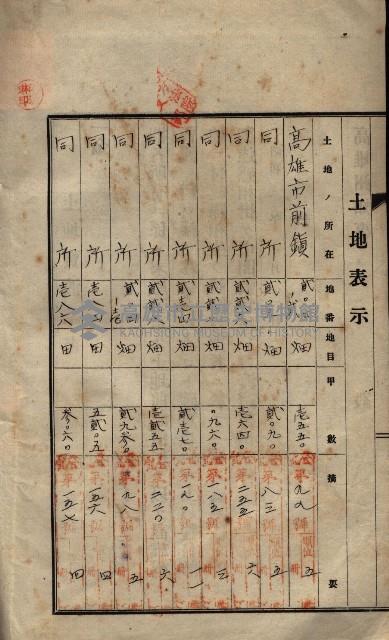 公共用地賣渡承諾書綴、賣渡證書（戲獅甲前鎮）藏品圖，第124張