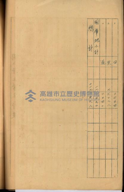 海軍用地高雄州公共用地交換件
（左營、草衙）藏品圖，第124張