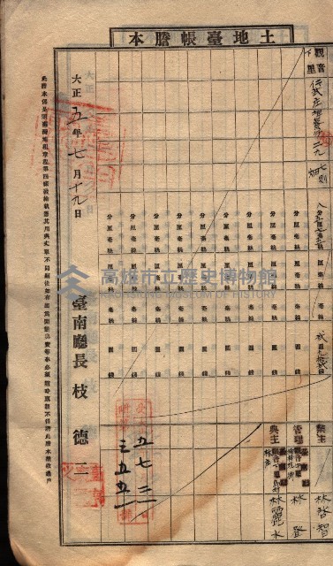土地臺帳謄本綴入帳藏品圖，第124張