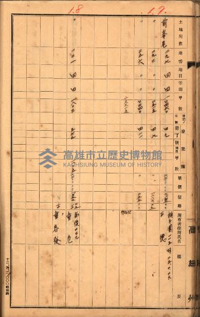 買收調書－左營、前峰尾、埤子頭、內惟
（買收關係－卅八之十）藏品圖，第124張