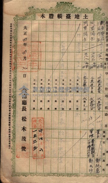 土地臺帳謄本綴入帳藏品圖，第24張