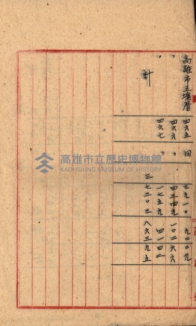 州有地貸付綴（高雄市）藏品圖，第329張