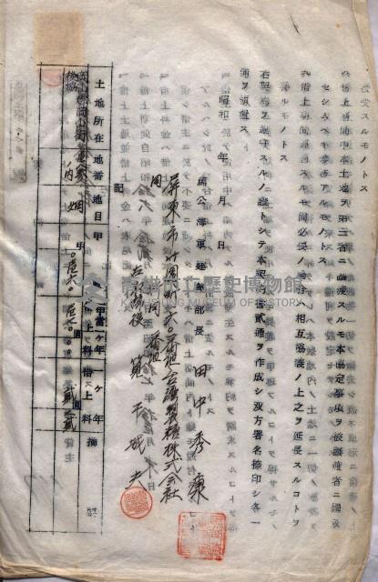 海軍（施設部ヨリ返戾借地支拂關係） 藏品圖，第204張