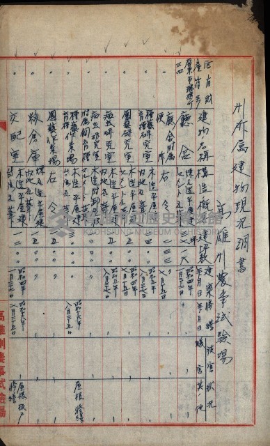 州有建物報告綴藏品圖，第4張
