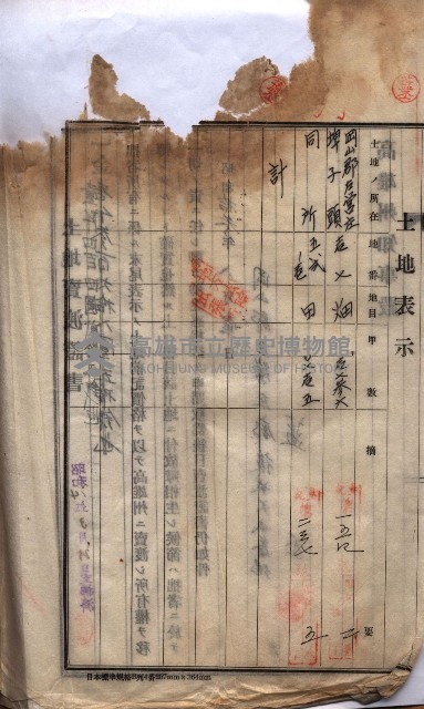 州買收地調書－登記濟証綴
（左營、埤子頭、前峰尾、內惟）藏品圖，第4張