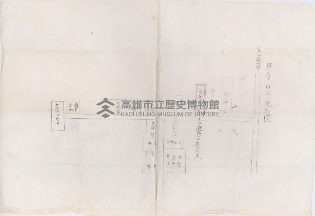 車庫建物配置平面圖藏品圖，第3張