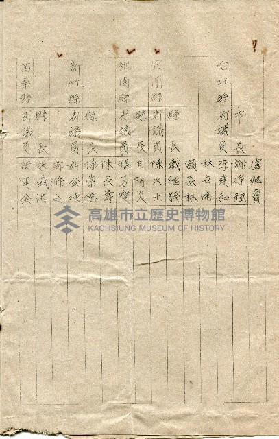 第二屆高雄市長選舉資料集藏品圖，第3張
