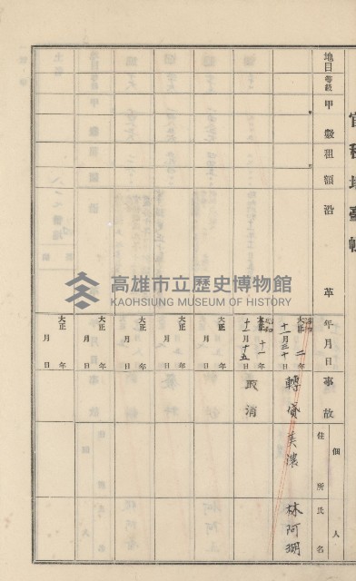 美濃庄官租地臺帳（二冊之內第一號）藏品圖，第114張