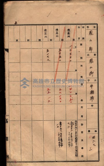 州有墓地臺帳（鳳山郡）藏品圖，第14張