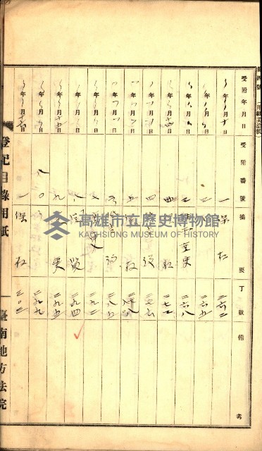 建物登記申請書、囑託書、通知書
附屬書類綴込帳（建申第壱號）藏品圖，第14張