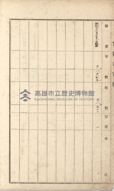 湖內庄官租名寄帳（六冊之內第八號）藏品圖，第14張