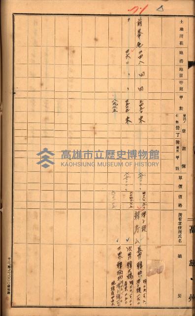 買收調書－左營、前峰尾、埤子頭、內惟
（買收關係－卅八之十）藏品圖，第154張