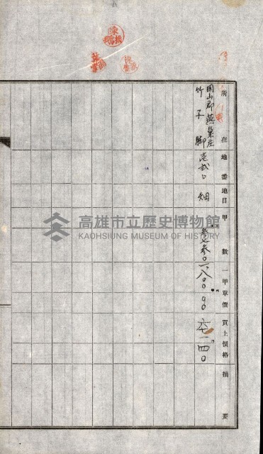 土地賣渡承諾書綴－完結
（阿公店溪治水工事用地－第一回買收）藏品圖，第54張
