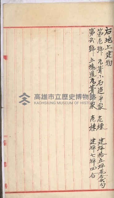 州財產－罹災救助基金所屬地ニ関スル登記原議書
（罹災救助－二十之五）藏品圖，第245張