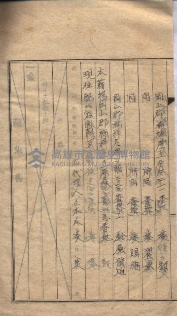 海軍土地借上契約書
（施設部長印捺印済）藏品圖，第244張