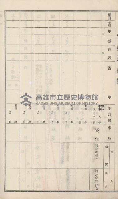 杉林庄官租地臺帳（二冊之內第二號）藏品圖，第144張