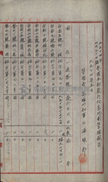 祕密地圖ニ關スル書類（高雄州）藏品圖，第145張