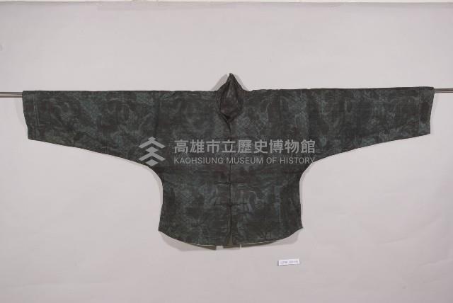 黑綢地對襟立領外掛藏品圖，第1張