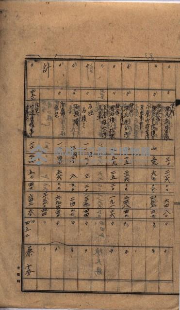 高臨營第一號ノ內三第（1）號（レ）借地
（九鬮、岡山營）藏品圖，第44張