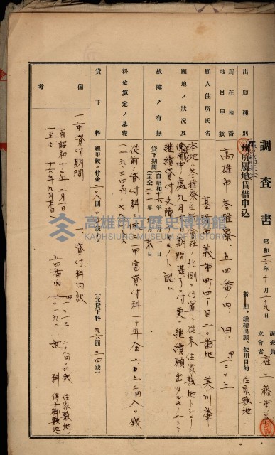 罹災救助基金土地契約解除（高雄市）藏品圖，第43張