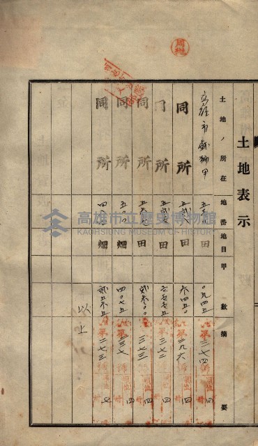 公共用地賣渡承諾書綴、賣渡證書（戲獅甲前鎮）藏品圖，第44張