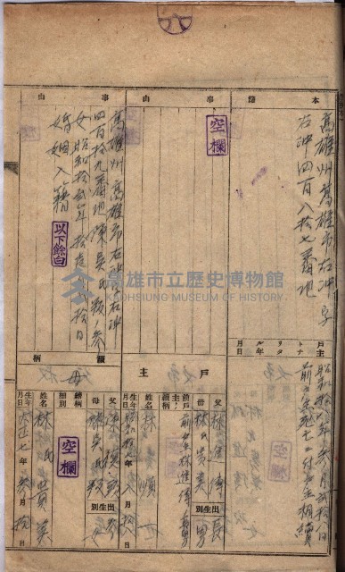臨營第六三三號ノ二（策六3追）
（右冲字右冲）藏品圖，第44張