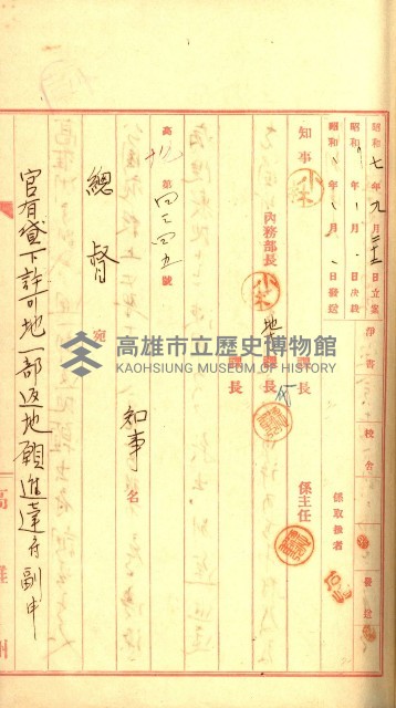 壽山公園貸下書類（指令第二一八號許可）藏品圖，第45張