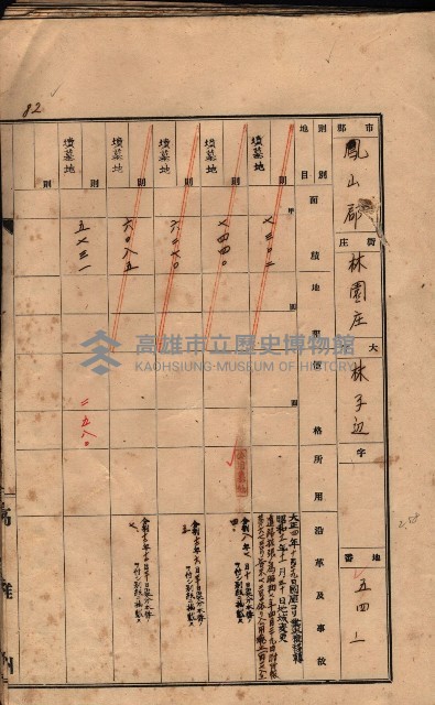 州有墓地臺帳（鳳山郡）藏品圖，第94張