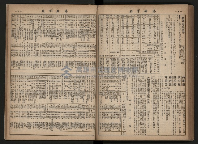 《高雄市政合訂本第三冊（50期-75期）》藏品圖，第93張