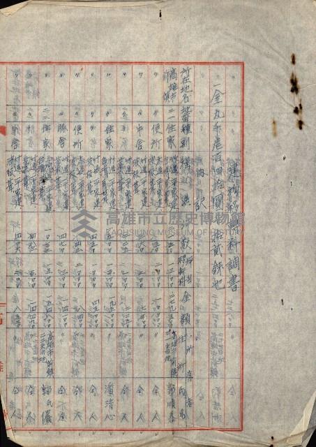 重工業用地買收書類（戲獅甲、前鎮）藏品圖，第96張