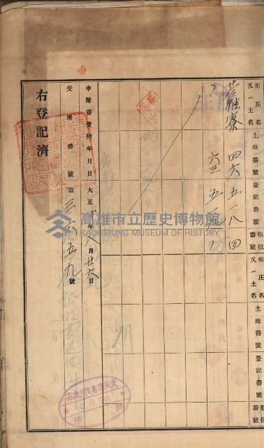 州財產－罹災救助買收土地登記藏品圖，第399張