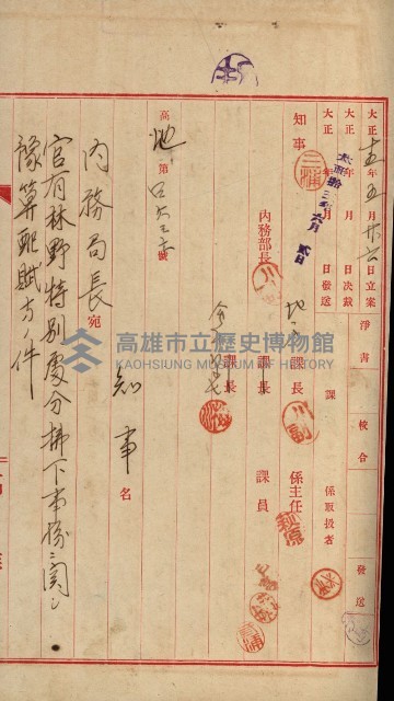 官有地整理費豫算關係書類
（地理系）藏品圖，第493張