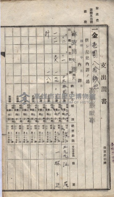 諸稅關係書綴藏品圖，第184張