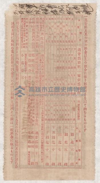 地水租領收書綴藏品圖，第84張