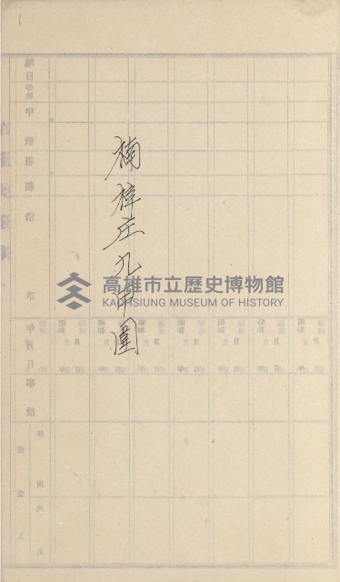 岡山街、楠梓庄官租名寄帳（十六冊之內第四號）藏品圖，第84張