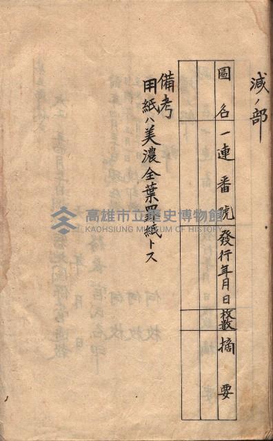 秘密地圖取扱ニ關スル令達（高雄州）藏品圖，第84張