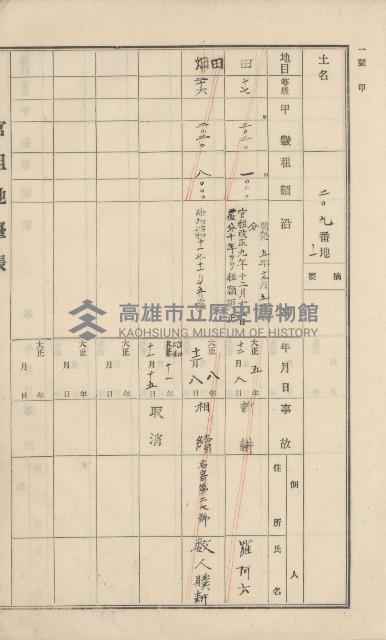 美濃庄官租地臺帳（二冊之內第二號）藏品圖，第84張