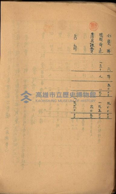 貸渡（旗山、恆春郡－被許可人赤司初太郎）藏品圖，第235張