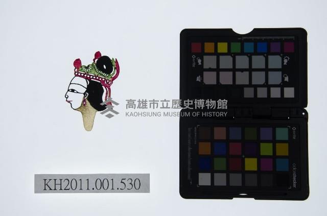 皮影戲偶頭-旦藏品圖，第1張