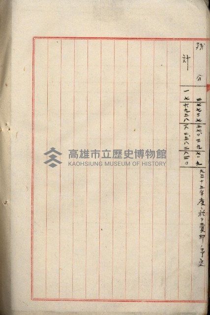 罹災救助基金所屬地處分關係書類
（罹災救助二十之八）藏品圖，第134張