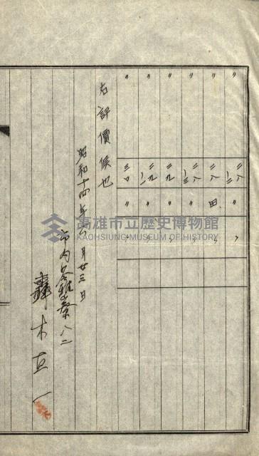 陸軍用地關係綴（評價關係）藏品圖，第35張