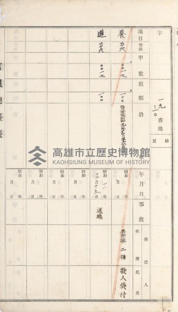 湖內庄官租地臺帳（十六冊之內第九號）藏品圖，第34張