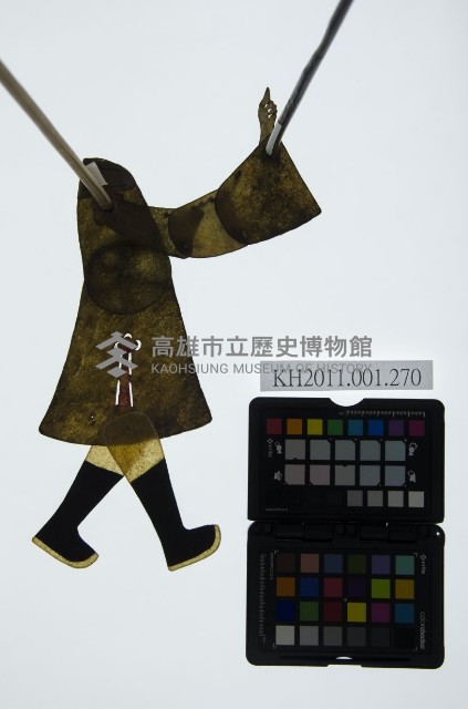 皮影戲簽桿立身偶-落魄書生（偶身）藏品圖，第1張