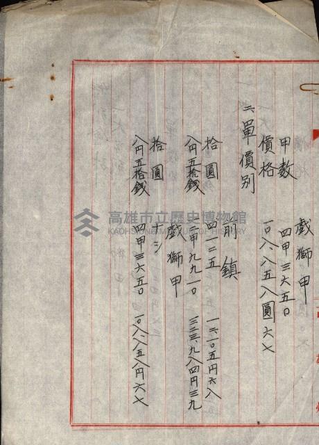 州有地賣拂書類－特別會計、一般會計所屬
（重工業用地十二之三）藏品圖，第274張