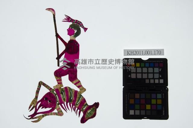 皮影戲坐騎偶-水族騎龍蝦藏品圖，第1張