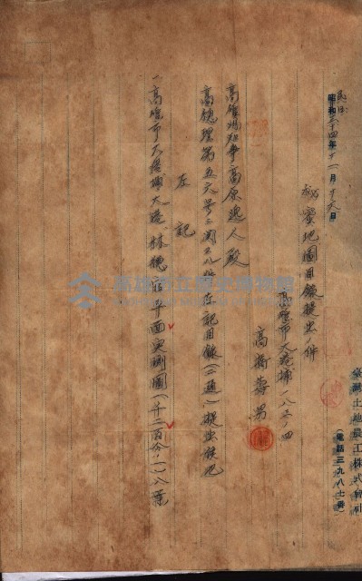 秘密地圖所持有者名簿（高雄州）藏品圖，第174張